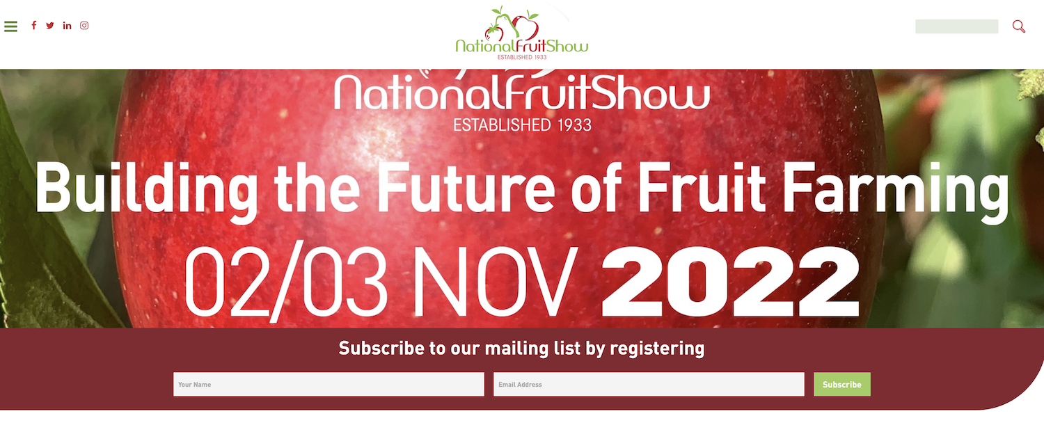 The 89th National Fruit Show set to be “the largest for a decade