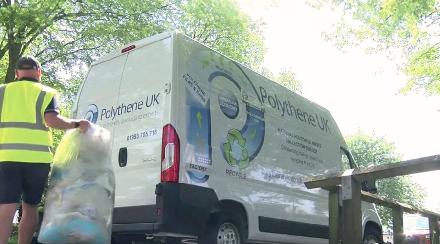 Oxfordshire-based Polythene UK has launched a free national waste polythene collection service, using a van with an onboard compactor to collect, compact and bale the polythene, allowing it to be reused.